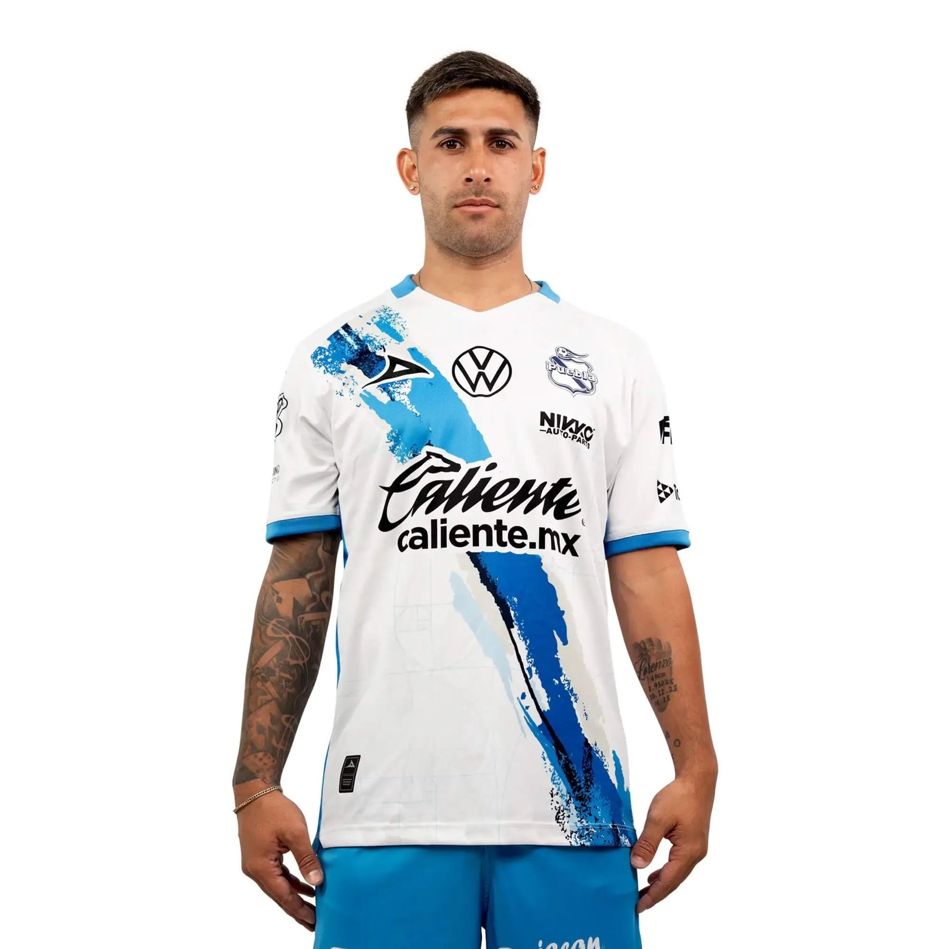 Pirma 2025-26 Puebla Men's Stadium Home Soccer Jersey (Model - Front)