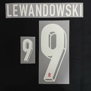Poland 2026- Away LEWANDOWSKI #9 Official Name Set