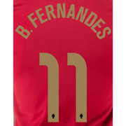 Portugal 2020/21 Home B. Fernandes #11 Jersey Name Set