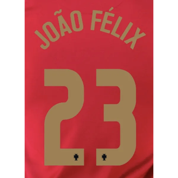 Portugal 2020/21 Home Joao Felix #23 Jersey Name Set