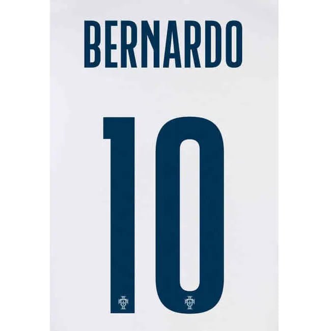 Portugal 2022-23 Away Bernardo #10 Jersey Name Set