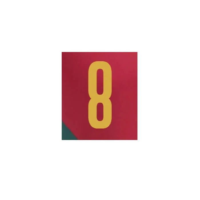 Portugal 2022-23 Home B.  Fernandes #8 Jersey Name Set (Front)