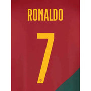 Portugal 2022-23 Home Ronaldo Youth #7 Jersey Name Set