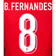Portugal 2024/25 Home B. Fernandes #8 Jersey Name Set