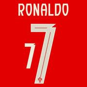 Portugal 2025-26 Home RONALDO #7 Official Name Set
