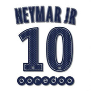 PSG 2017/18 Away Neymar JR #10 Jersey Name Set