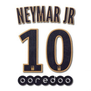 PSG 2018/19 Away Neymar JR #10 Youth Jersey Name Set