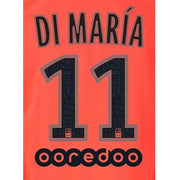 PSG 2019/20 Away Di Maria #11 Jersey Name Set