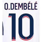 PSG 2023/24 Away O. Dembele #10 Jersey Name Set