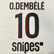 PSG 2025/26 Away O. DEMBELE #10 Jersey Name Set