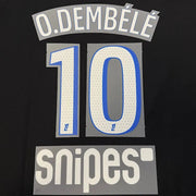 PSG 2025/26 Third DEMBELE #10 Jersey Name Set