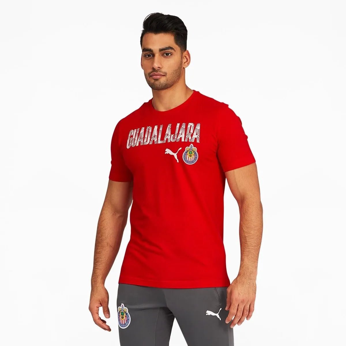 Puma 2020-21 Chivas  FTBL Core Wording Tee - Red-White