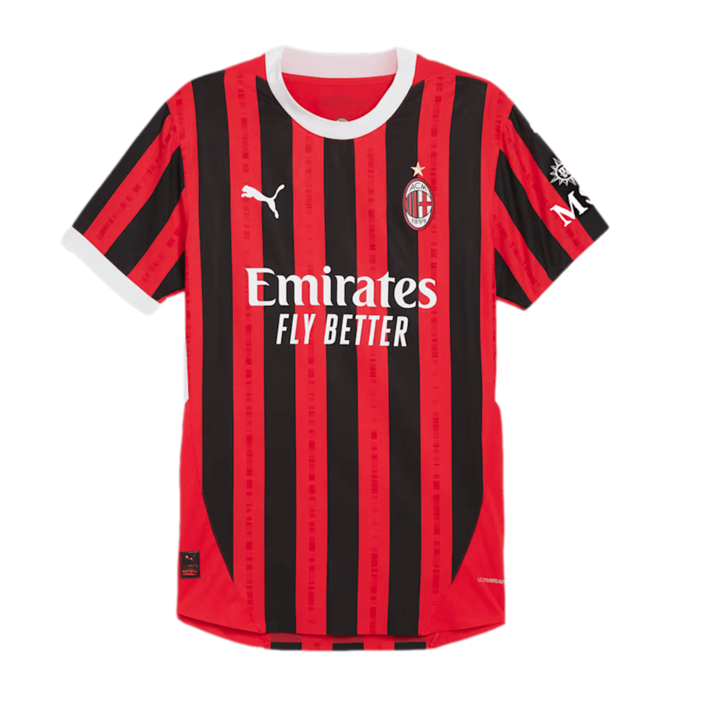 Puma 2021-22 AC Milan Youth Home Jersey - Red-Black