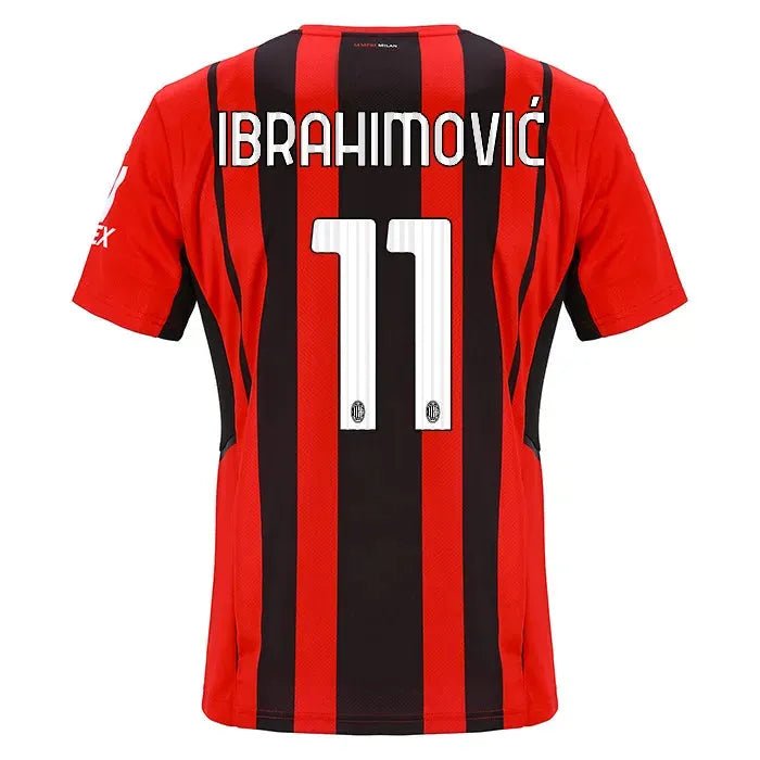 Puma 2021-22 AC Milan Youth Home Jersey - Red-Black