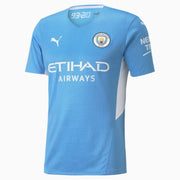 Puma 2021-22 Manchester City Authentic Home Jersey - Light Blue