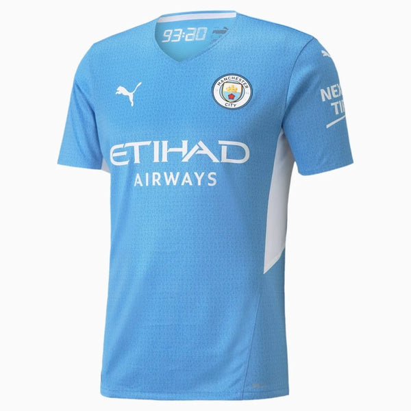 ＊imane＊ポワージュブルー2点セット Puma 2021-22 Manchester City Authentic Home Soccer Jersey - Light