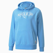 Puma 2021-22 Manchester City ftblCore Hoody - Light Blue-White