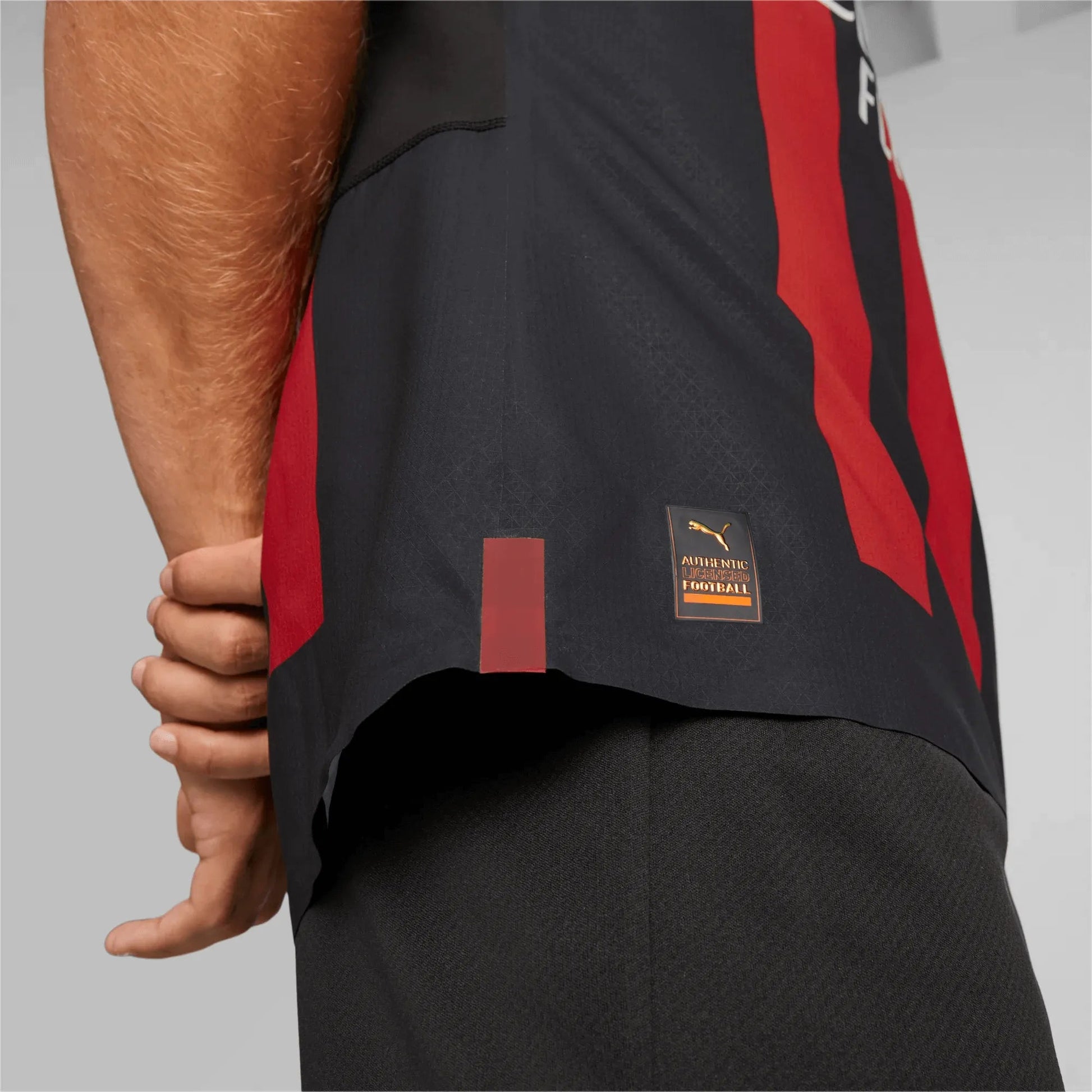Puma 2022-23 AC Milan Authentic Home Jersey - Black-Red