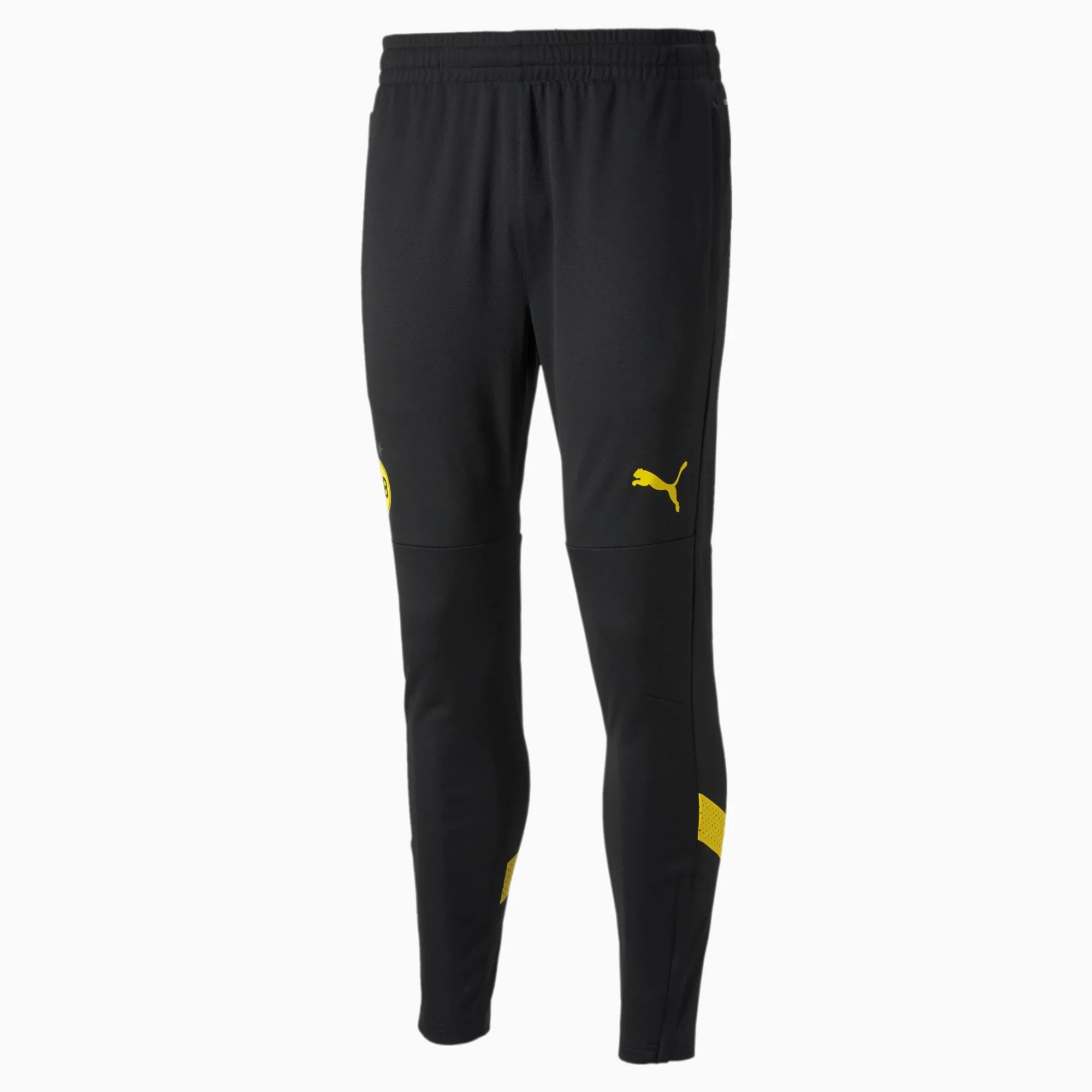 Puma 2022-23 Borussia Dortmund Training Pants Black-Yellow (Front)