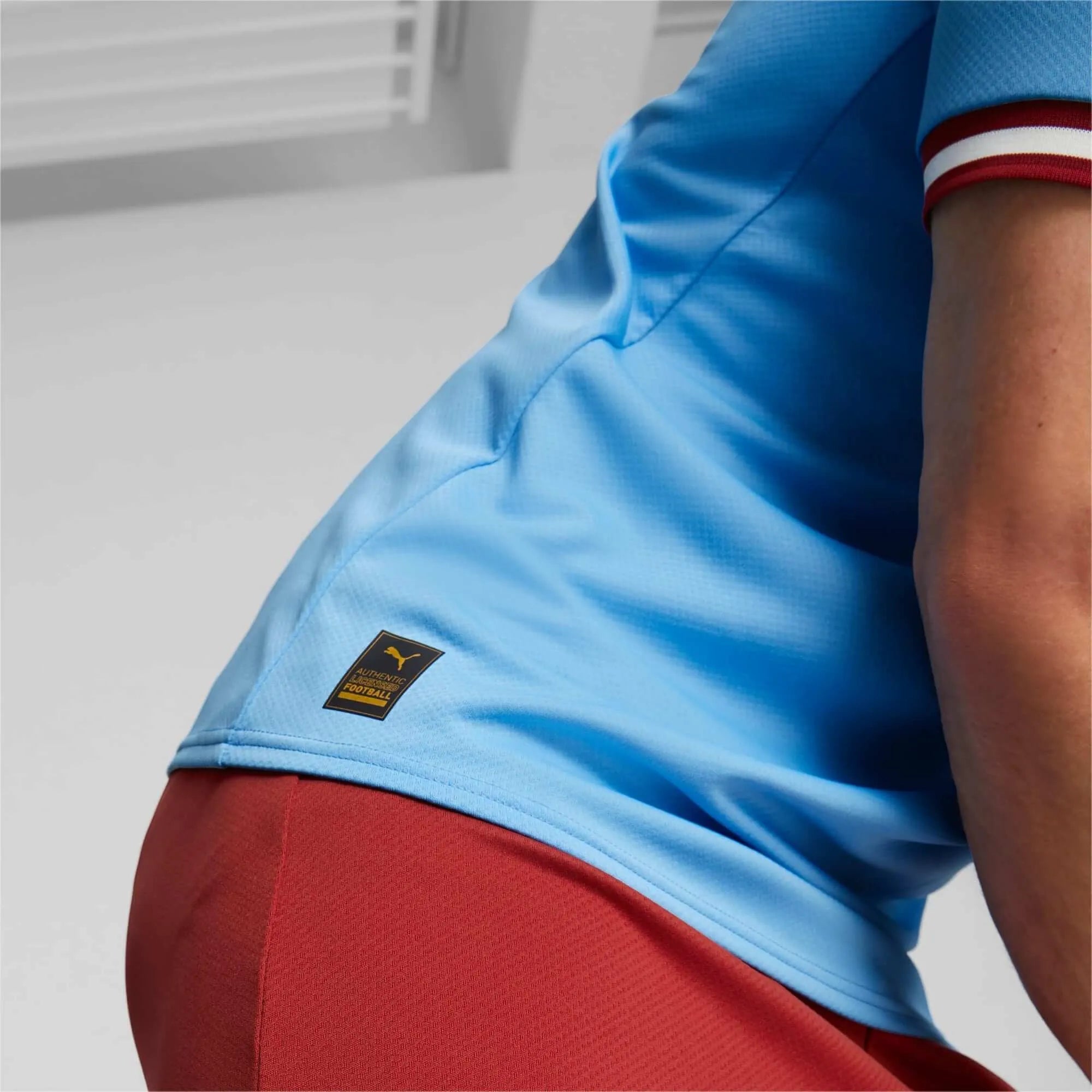 Puma 2022-23 Manchester City Home Jersey - Light Blue-Intense Red
