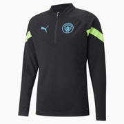 Puma 2022-23 Manchester City Quarter Zip Training Top - Puma Black-Fizzy Light