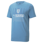 Puma 2022-23 Uruguay FTBLCore Tee - Light Blue-White