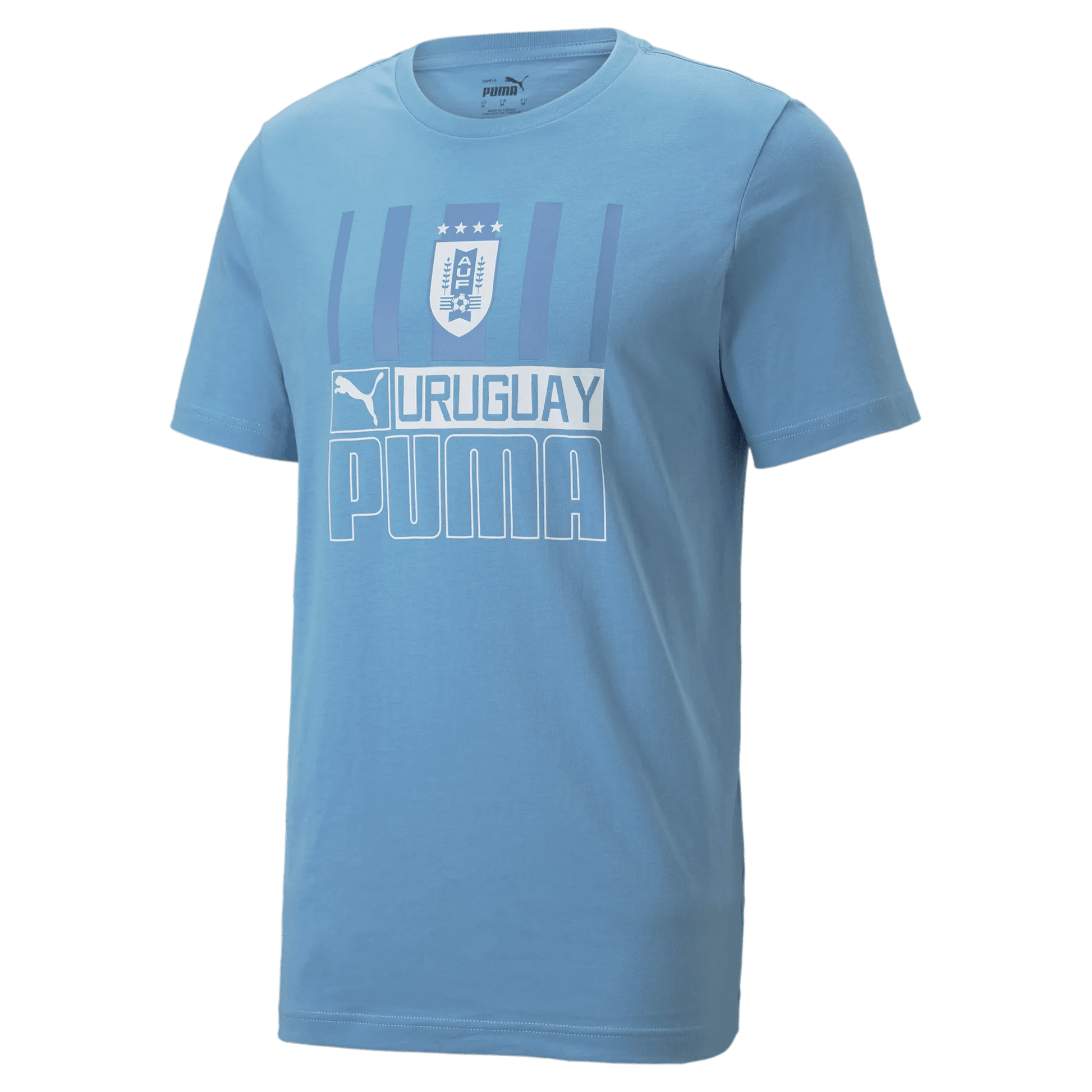 Puma 2022-23 Uruguay FTBLCore Tee - Light Blue-White