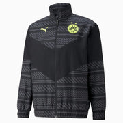 Puma 2022 Borussia Dortmund Pre-Match Jacket - Black-Safety Yellow