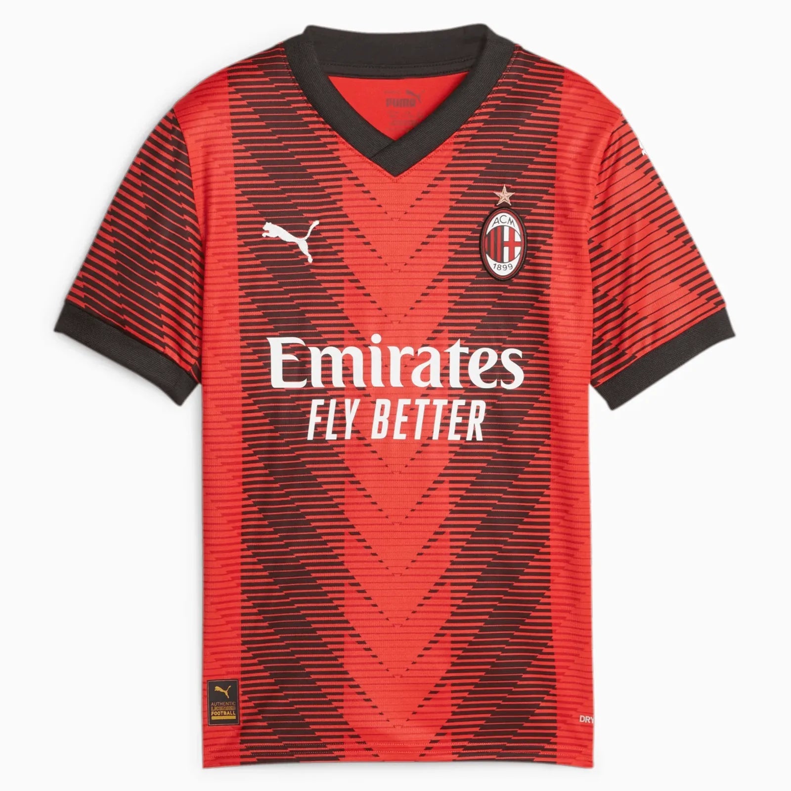 Puma 2023-24 AC Milan Youth Stadium Home Jersey