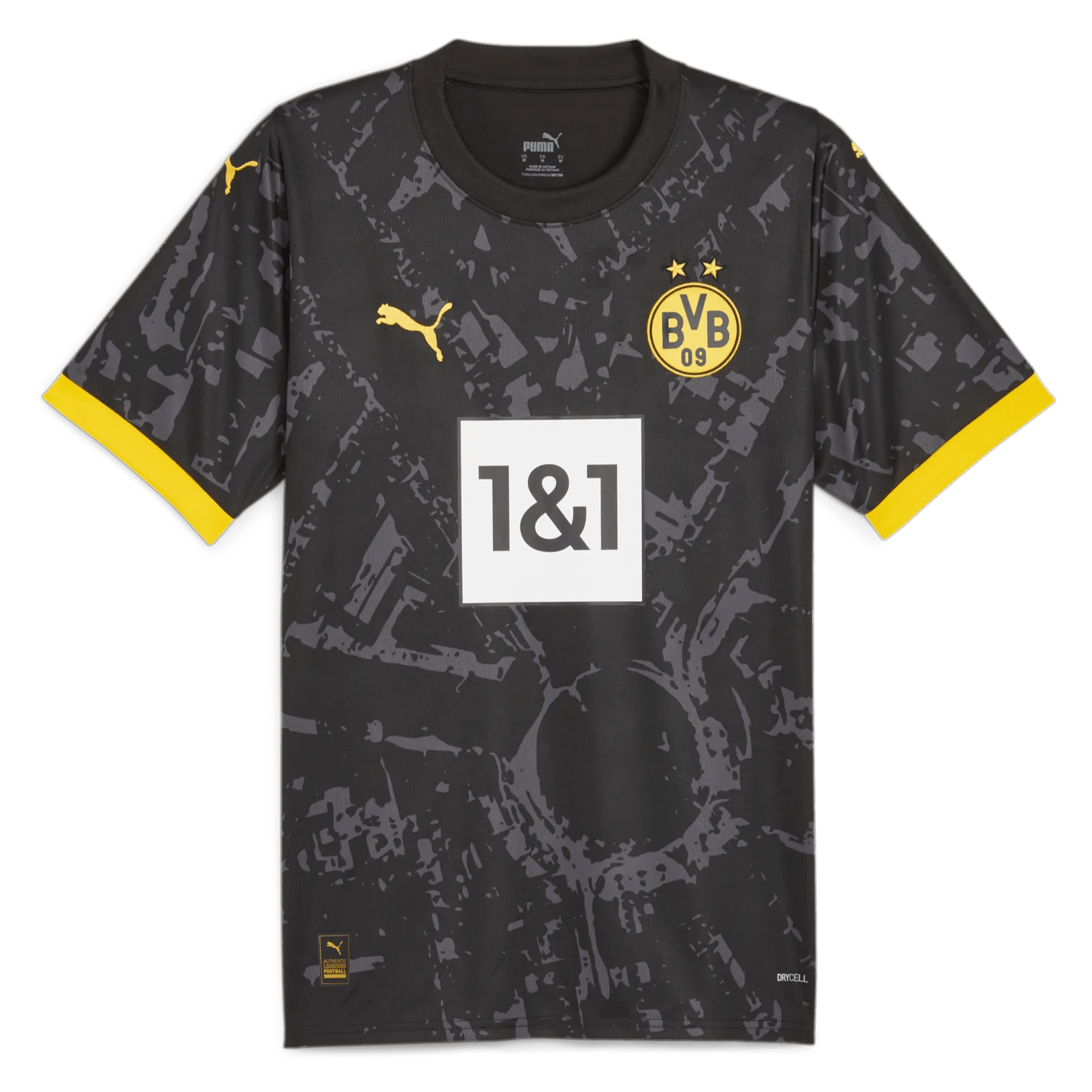 Puma 2023-24 Borussia Dortmund Men's Stadium Away Jersey