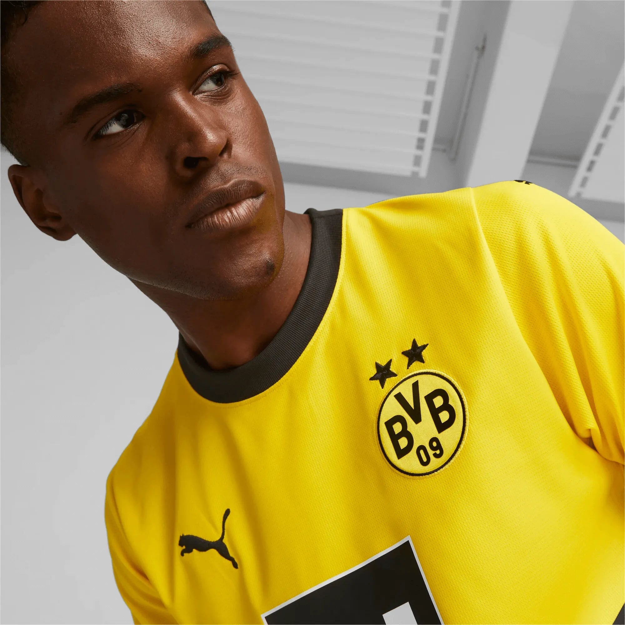 Puma 2023-24 Borussia Dortmund Men's Stadium Home Jersey
