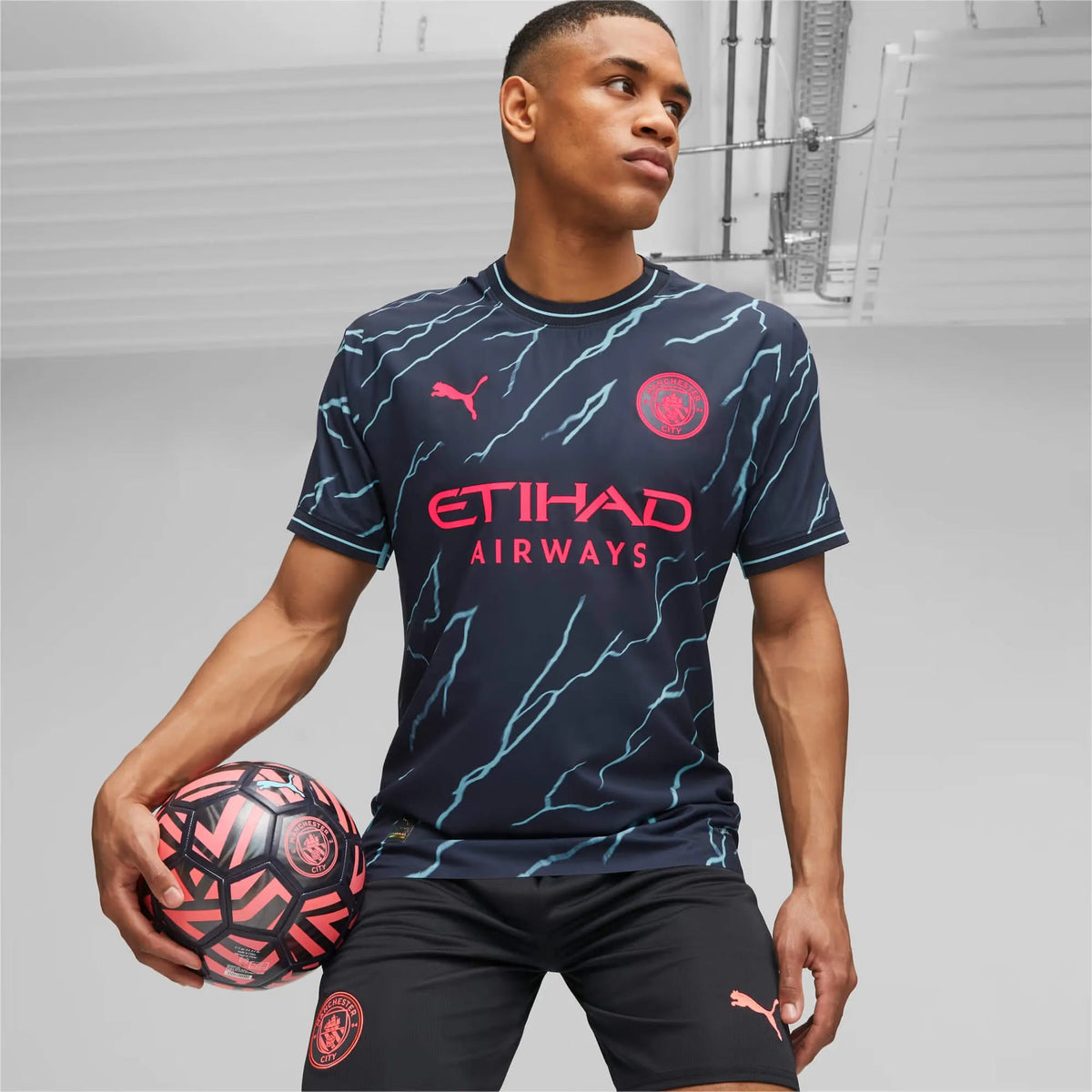 Puma 2023-24 Manchester City Men's Authentic Third Soccer Jersey