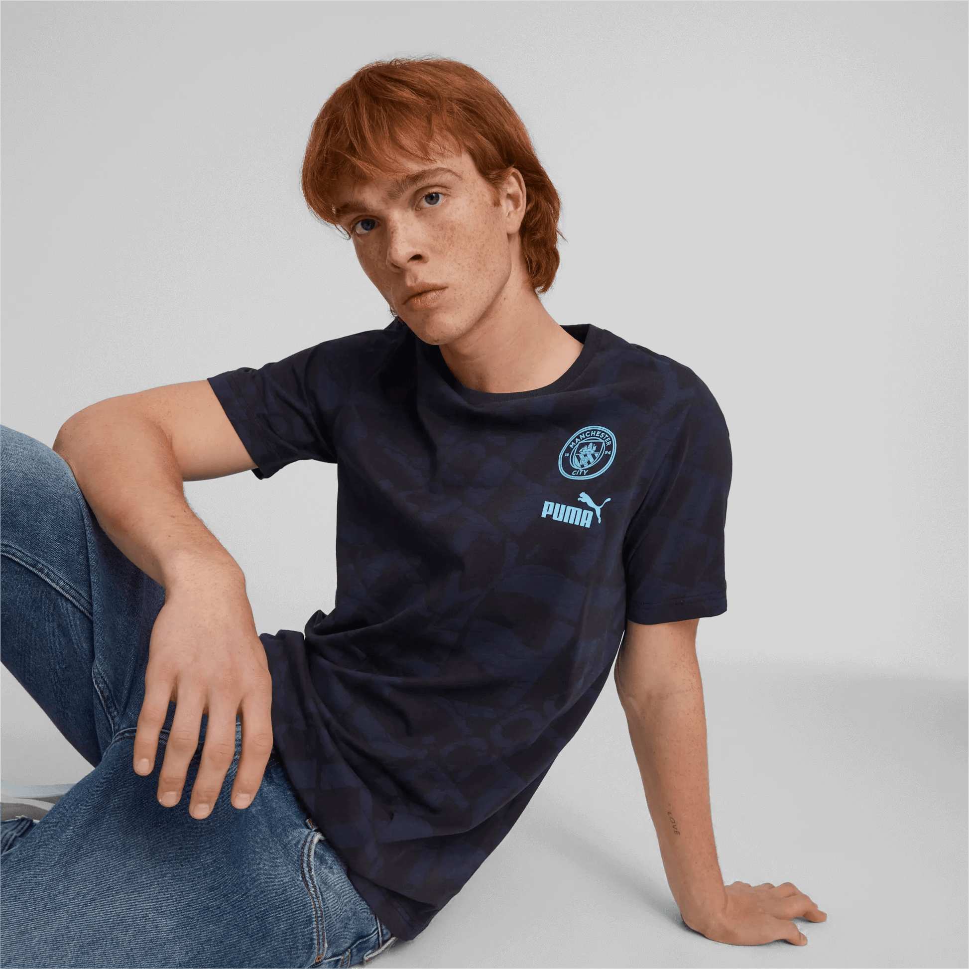 Puma 2023-24 Manchester City Men's Ftbl Core AOP Tee