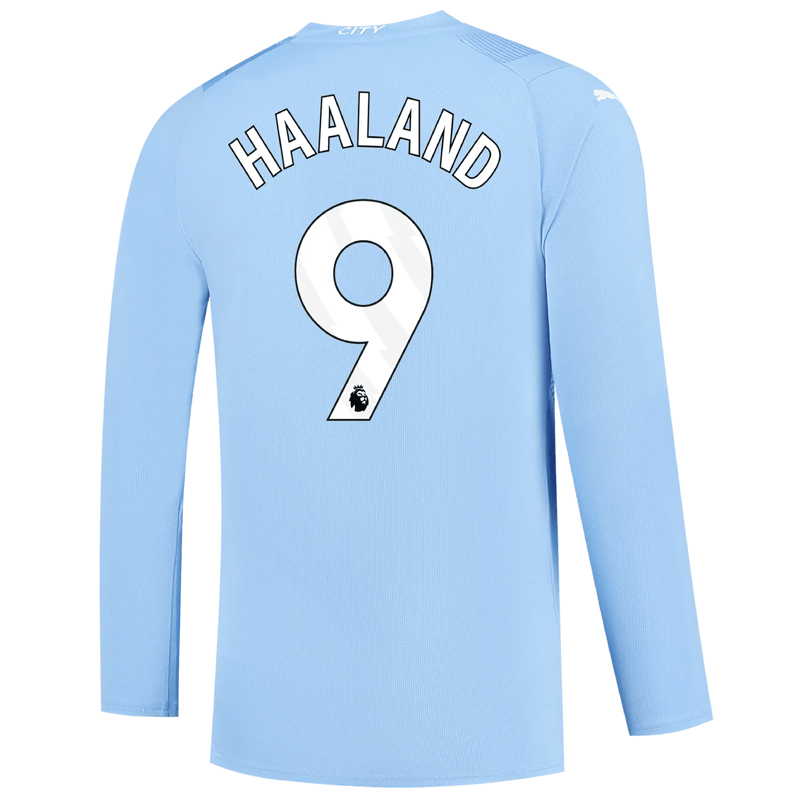 Puma 2023-24 Manchester City Men's Stadium Home Long-Sleeve Jersey