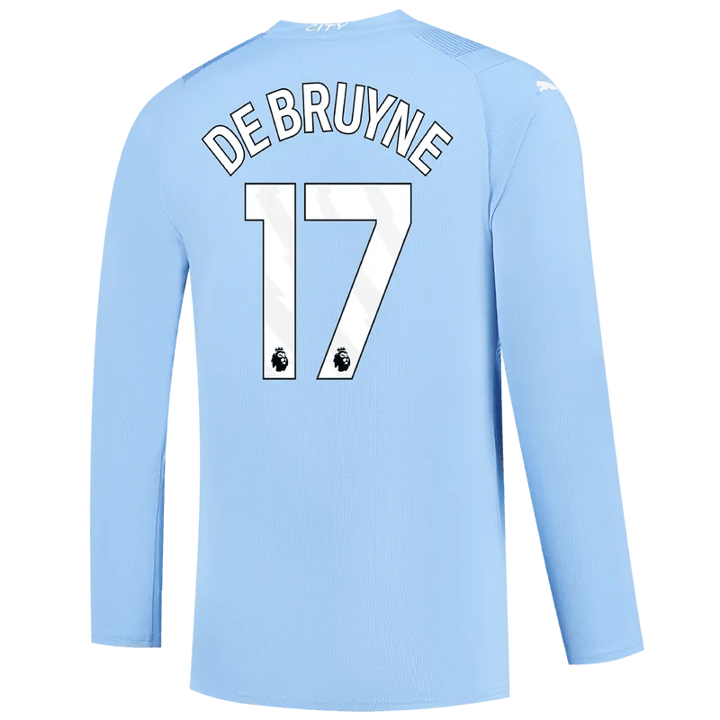 Puma 2023-24 Manchester City Men's Stadium Home Long-Sleeve Jersey