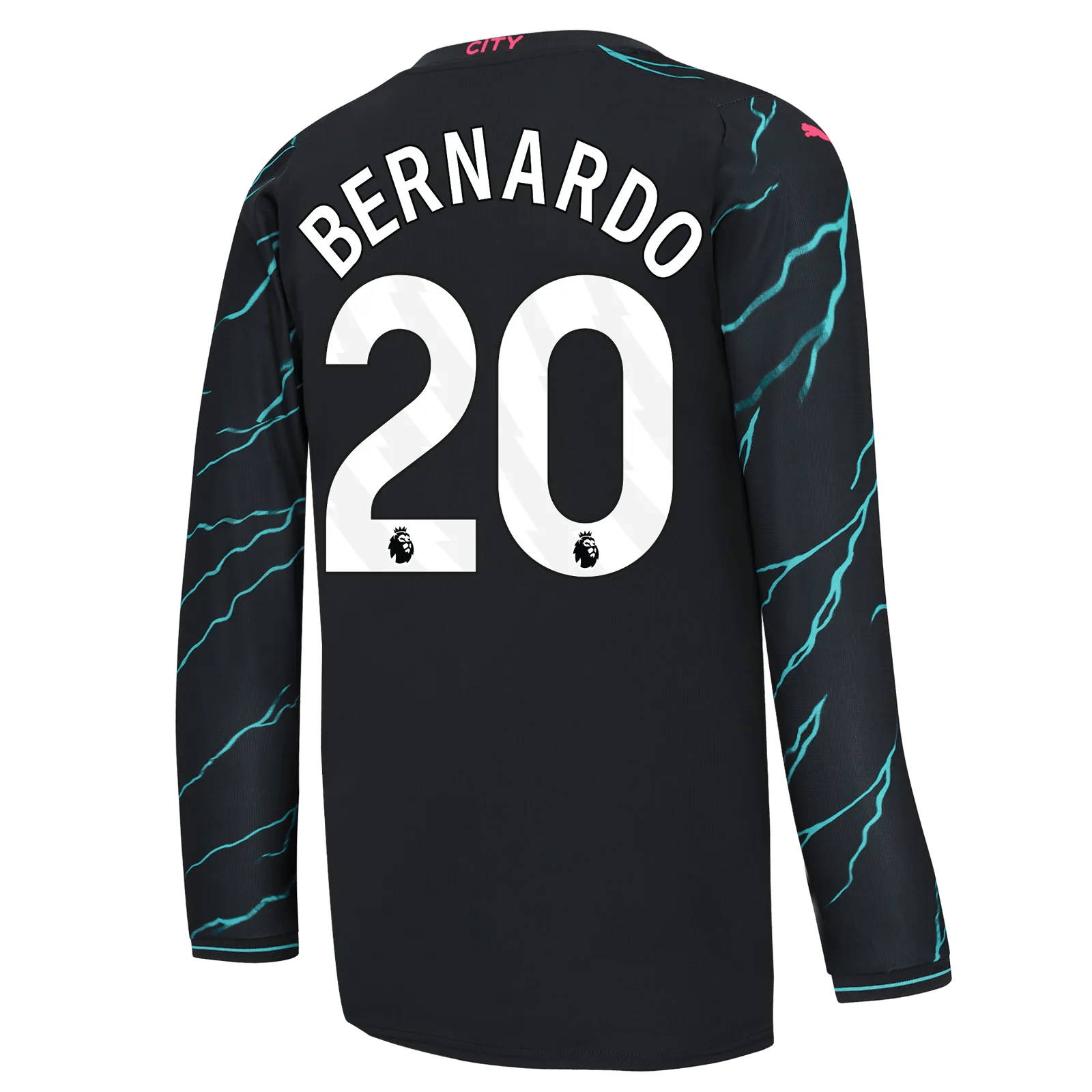 Puma 2023-24 Manchester City Men's Stadium Third Long-Sleeve Jersey