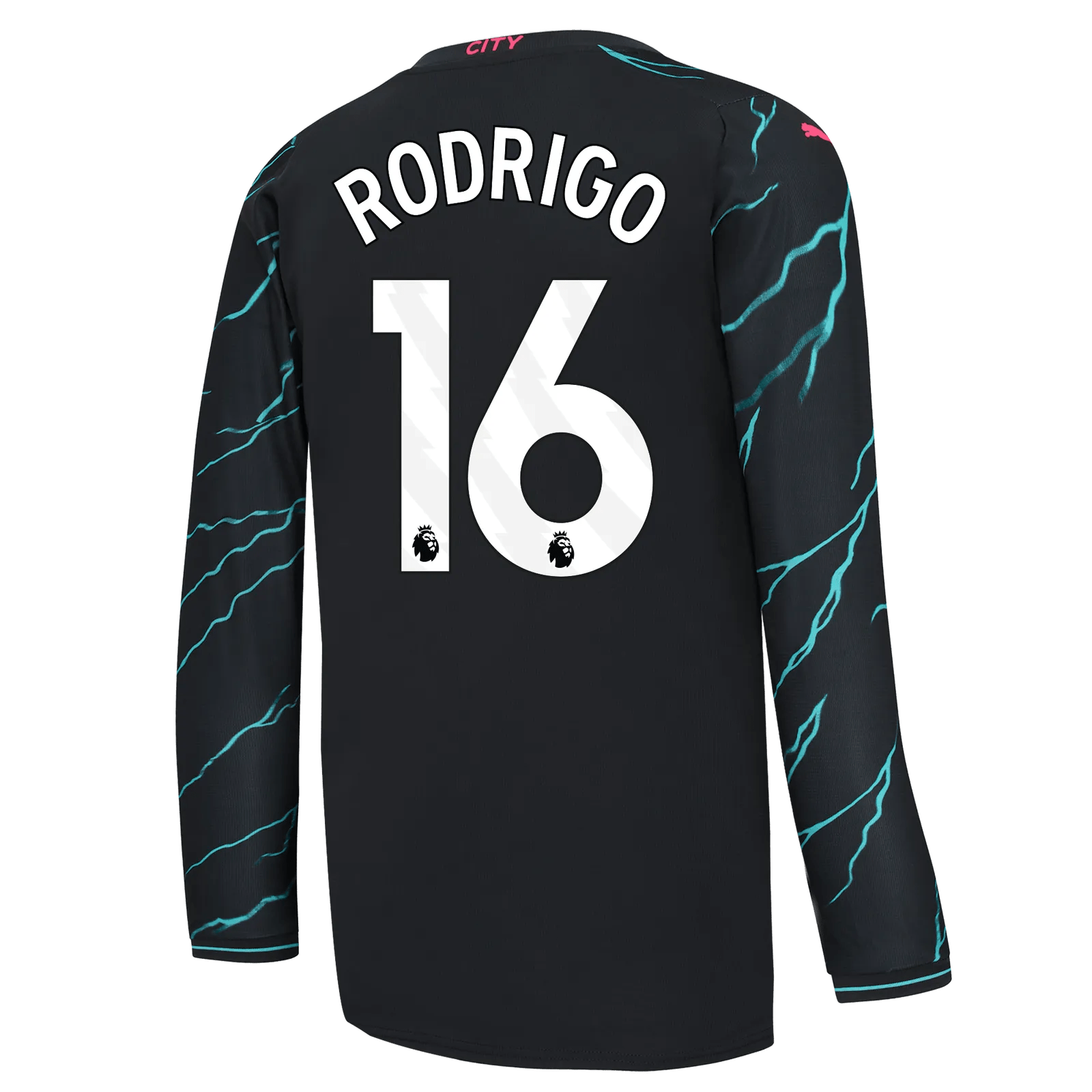 Puma 2023-24 Manchester City Men's Stadium Third Long-Sleeve Jersey