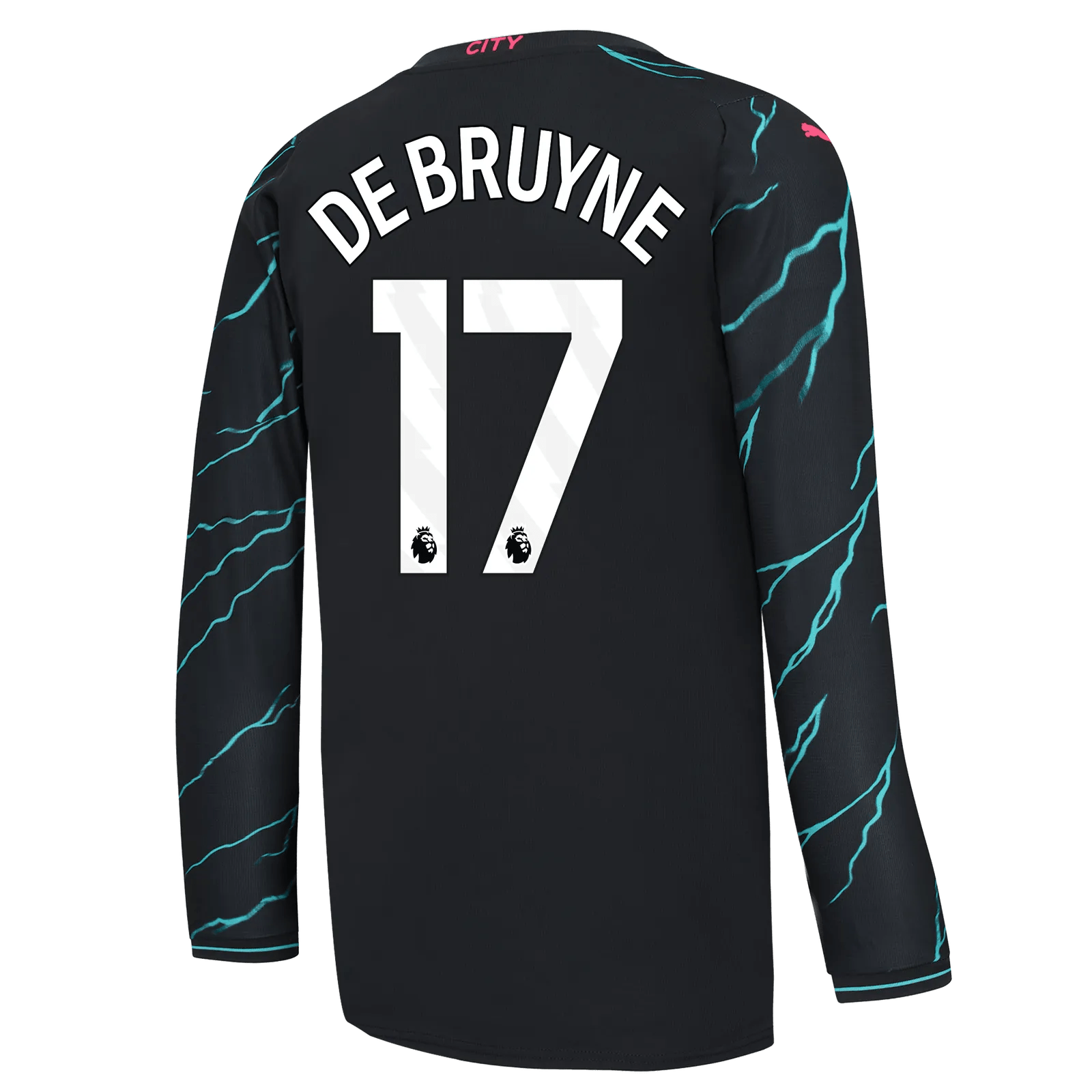 Puma 2023-24 Manchester City Men's Stadium Third Long-Sleeve Jersey