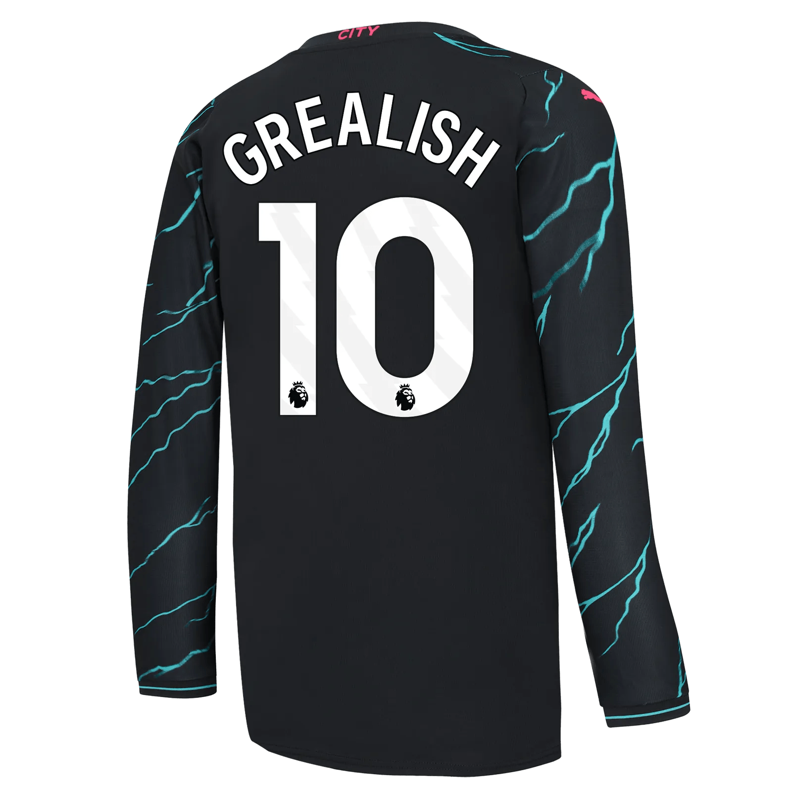 Puma 2023-24 Manchester City Men's Stadium Third Long-Sleeve Jersey