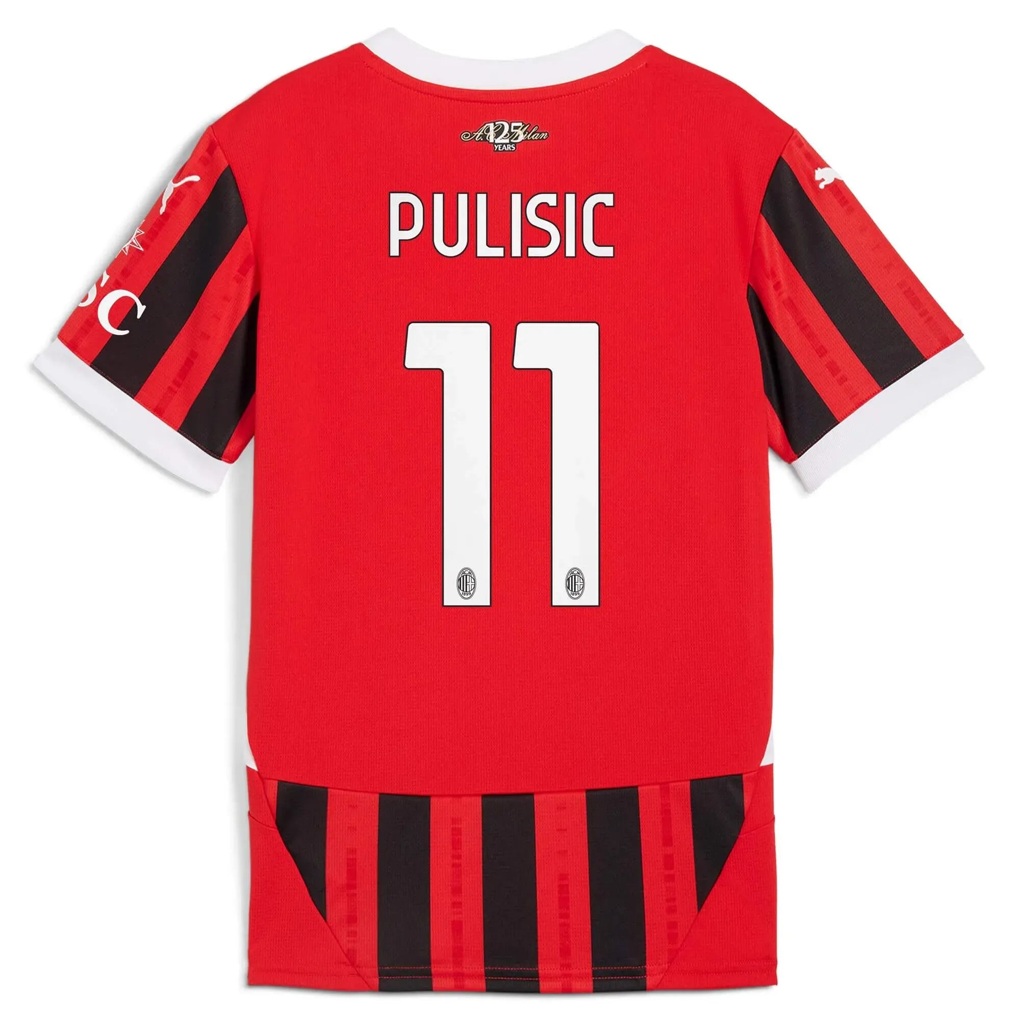 Puma 2024-25 AC Milan Men's Stadium Home Jersey