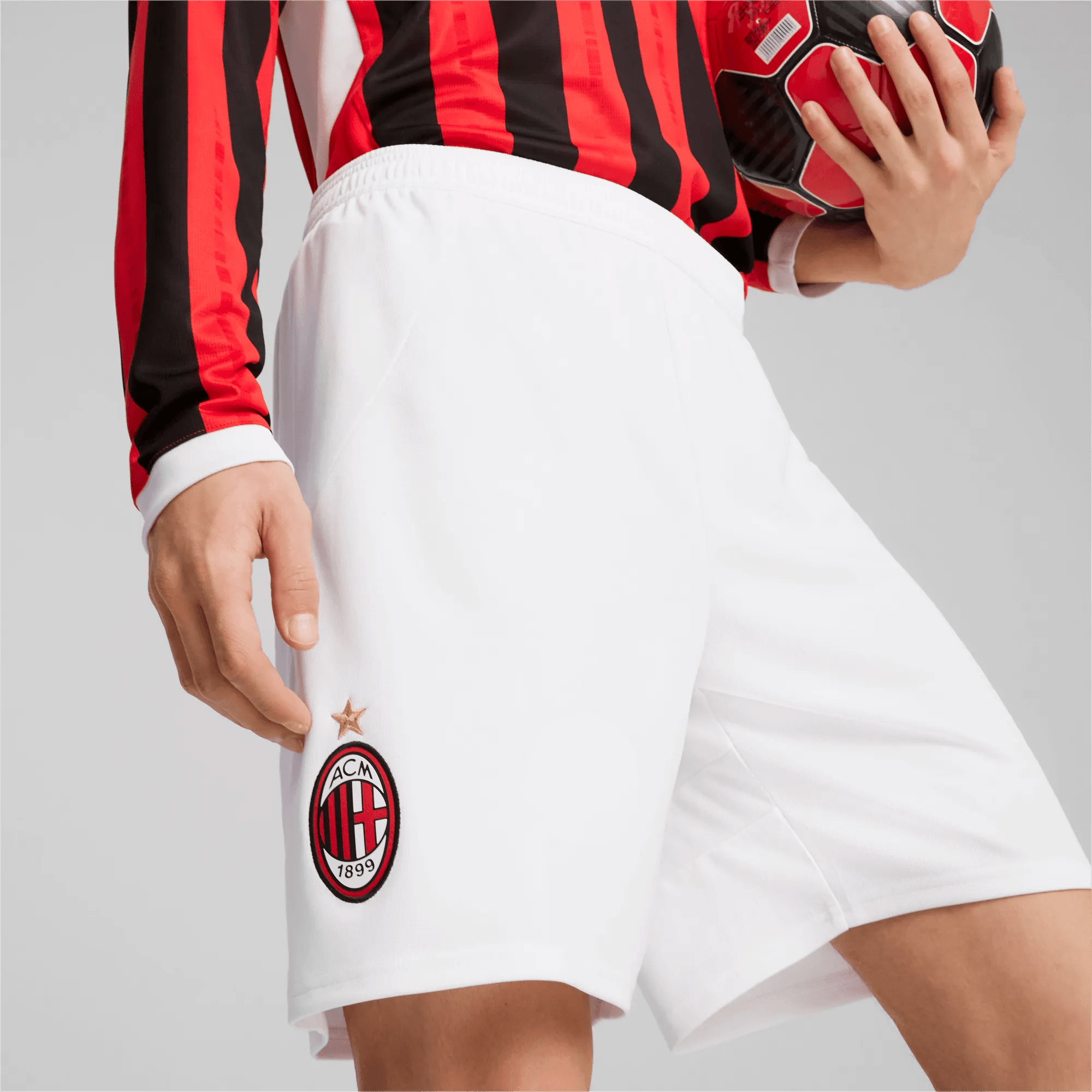 Puma 2024-25 AC Milan Men's Stadium Home Shorts