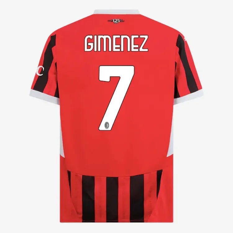 Puma 2024-25 AC Milan Men's Stadium Home Jersey (Gimenez)