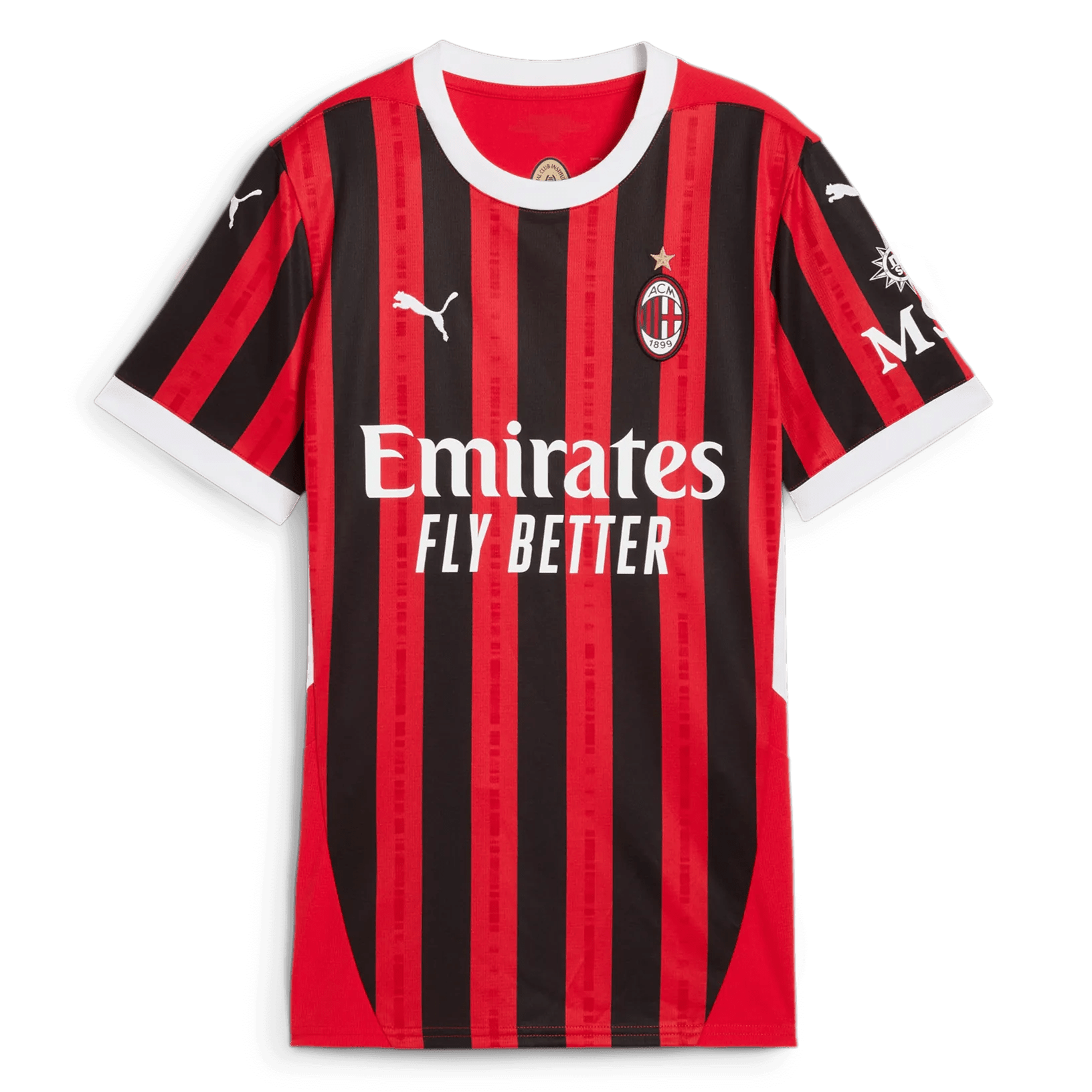 Puma 2024-25 AC Milan Women's Stadium Home Jersey (Front)