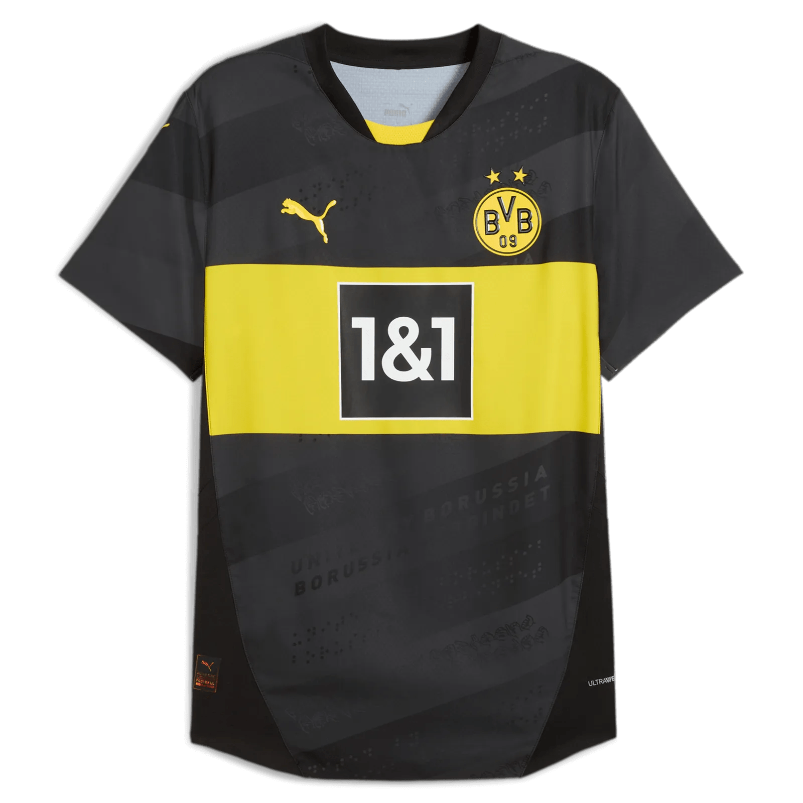 Puma 2024-25 Borussia Dortmund Men's Authentic Away Jersey (Front)