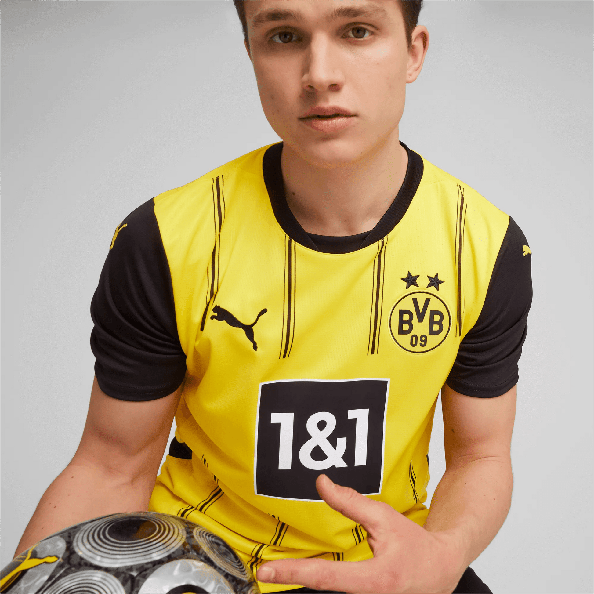 Puma 2024-25 Borussia Dortmund Men's Stadium Home Jersey
