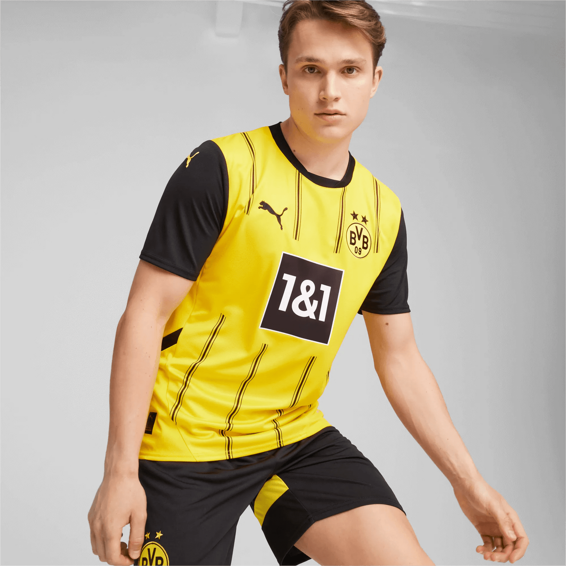 Puma 2024-25 Borussia Dortmund Men's Stadium Home Jersey