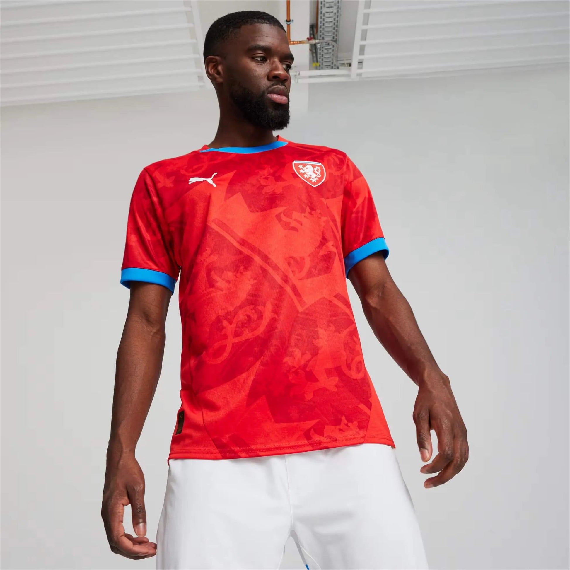 Puma 2024-25 Czech Republic Men's Stadium Home Soccer Jersey Puma 2024-25 Czech Republic Men's Stadium Home Soccer Jersey