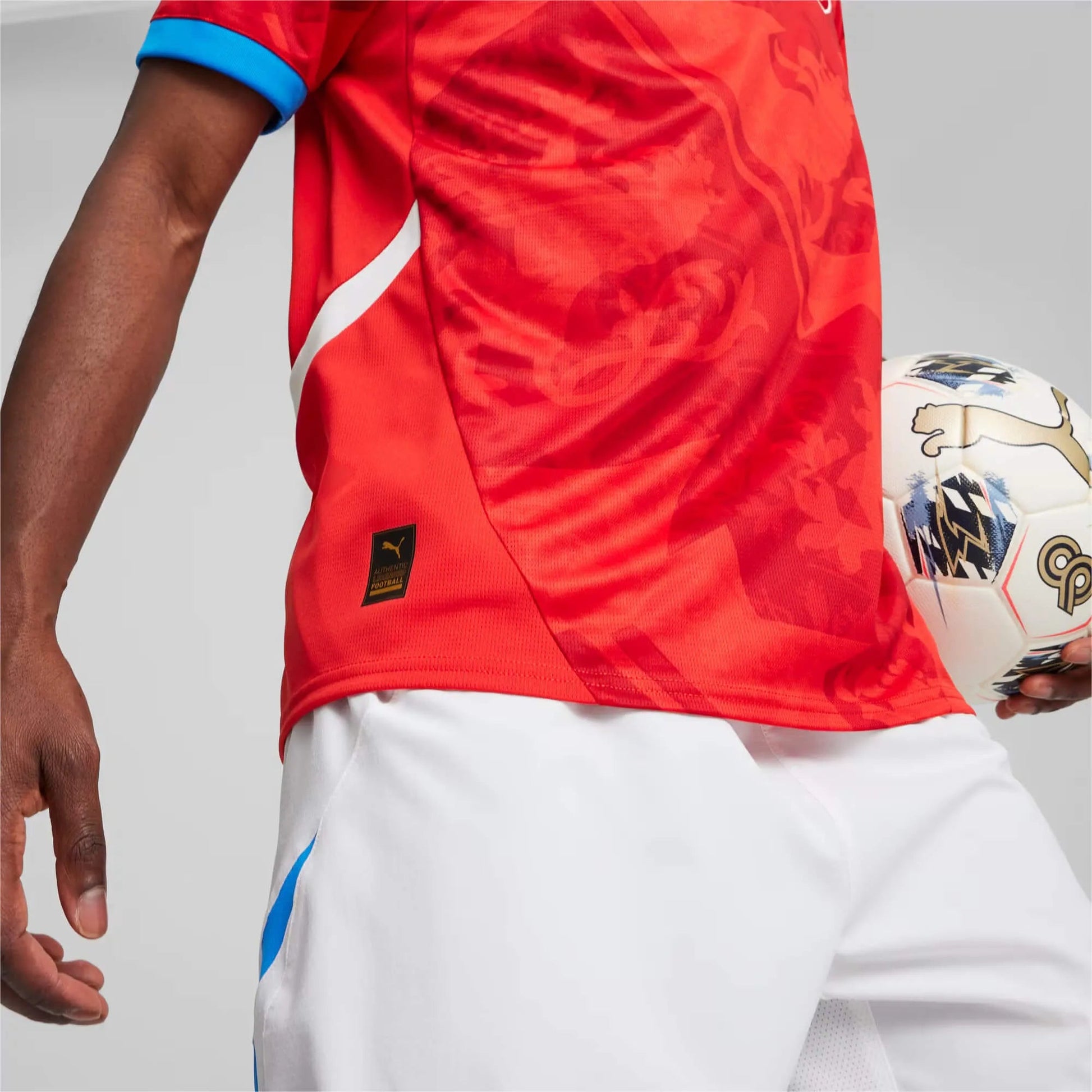 Puma 2024-25 Czech Republic Stadium Home Jersey (Detail 2)