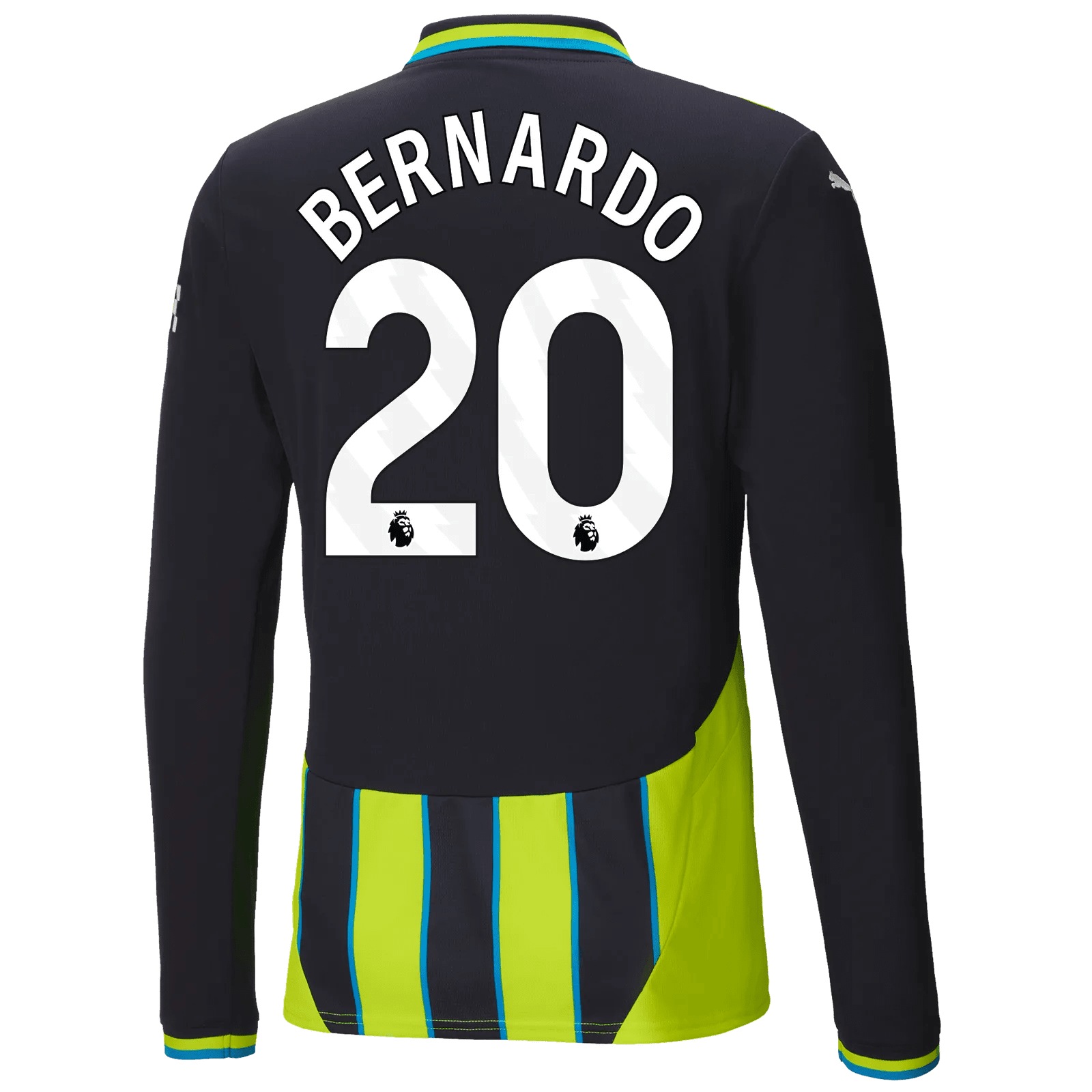 Puma 2024-25 Manchester City Men's Long-Sleeve Stadium Away Jersey