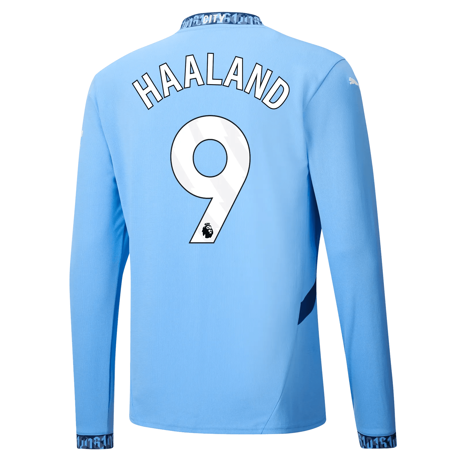 Puma 2024-25 Manchester City Men's Stadium Home Long-Sleeve Jersey